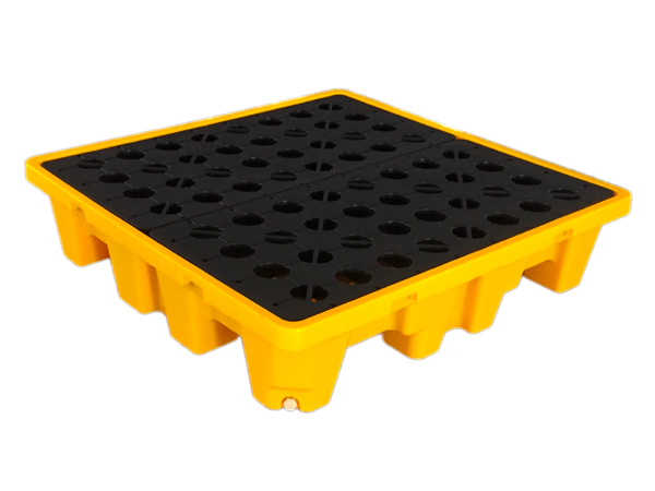 Pallet chống tràn dầu, hóa chất (4 drum spill pallet) Model: BlueSP-4D